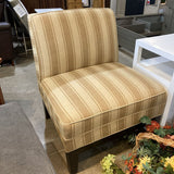 Upholstered Armless Striped Accent Chair CHAIR 30w27d34h