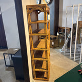 Vintage Bamboo Etagere BOOK SHELF 36w18d80h