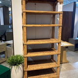 Vintage Bamboo Etagere BOOK SHELF 36w18d80h