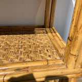 Vintage Bamboo Etagere BOOK SHELF 36w18d80h