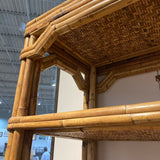 Vintage Bamboo Etagere BOOK SHELF 36w18d80h