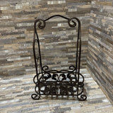Wrought Iron Two Bottle Wine Rack ACCESSORIES 11w4d16h