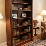 Georgian Style Walnut Open Bookcase BOOK SHELF 50w16d83h