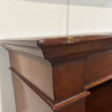 Georgian Style Walnut Open Bookcase BOOK SHELF 50w16d83h