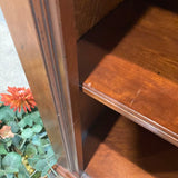 Georgian Style Walnut Open Bookcase BOOK SHELF 50w16d83h