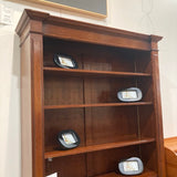 Georgian Style Walnut Open Bookcase BOOK SHELF 50w16d83h
