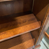 Georgian Style Walnut Open Bookcase BOOK SHELF 50w16d83h