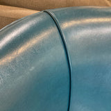 Hilton Faux Leather Armless Accent Chair LOUNGE CHAIRS Teal 27w24d32h