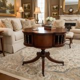 Clover Pedestal Occasional Table FURNITURE 35d29.5h