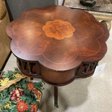 Clover Pedestal Occasional Table FURNITURE 35d29.5h