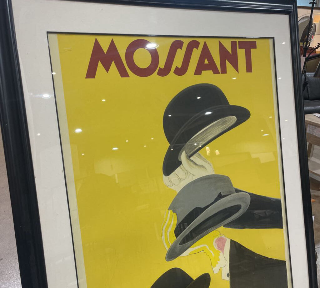 1938 Mossant Hats By Leonetto Cappiello - Repro Print from 1997 ART WORK 52Wx66H