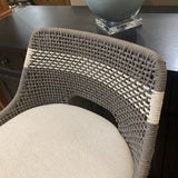 Essential for Living Tapestry Woven Rope Barstool BAR/COUNTER STOOL Dove White/Natural Gray 21w21.5d39h