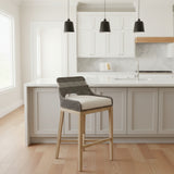 Essential for Living Tapestry Woven Rope Barstool BAR/COUNTER STOOL Dove White/Natural Gray 21w21.5d39h
