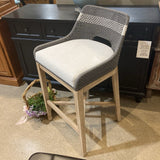 Essential for Living Tapestry Woven Rope Barstool BAR/COUNTER STOOL Dove White/Natural Gray 21w21.5d39h