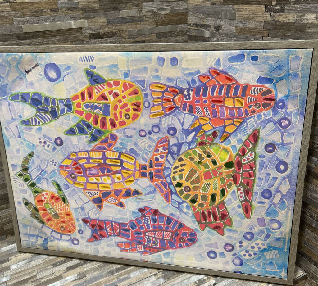 Tropical Fish Pattern By Charlsie Kelly ART WORK 25x19