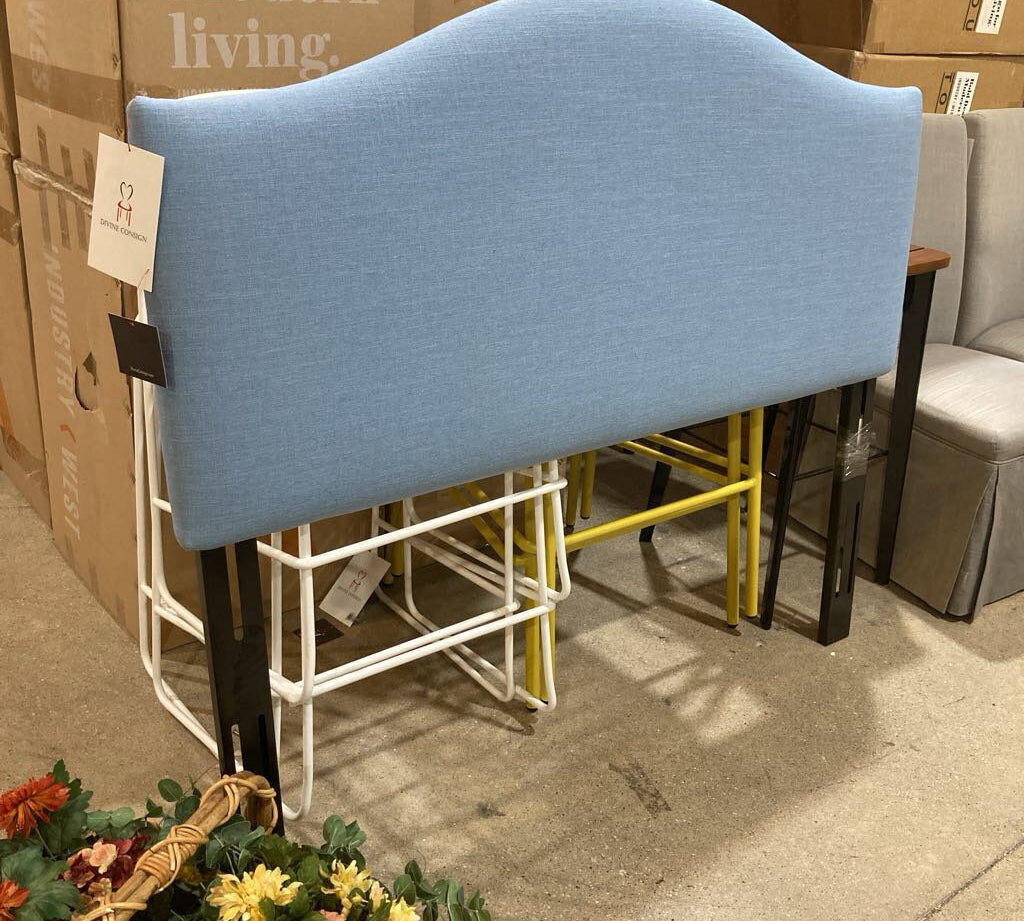 Camelback Full Headboard HEADBOARDS Denim Linen 56w4d49h