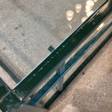 Roche Bobois 1990's Contemporary Glass & Metal COFFEE/COCKTAIL TABLE 49.5w33.5d16h