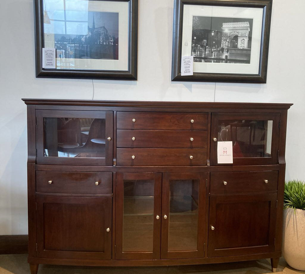 Transitional 5-Drawer w/ 4 Doors BUFFET/SIDEBOARD 74w20d50h