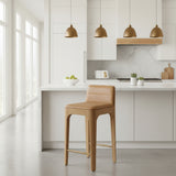 Denver Modern Canyon Counter BAR/COUNTER STOOL Sunflower/White Oak 17.5w20d34.5h