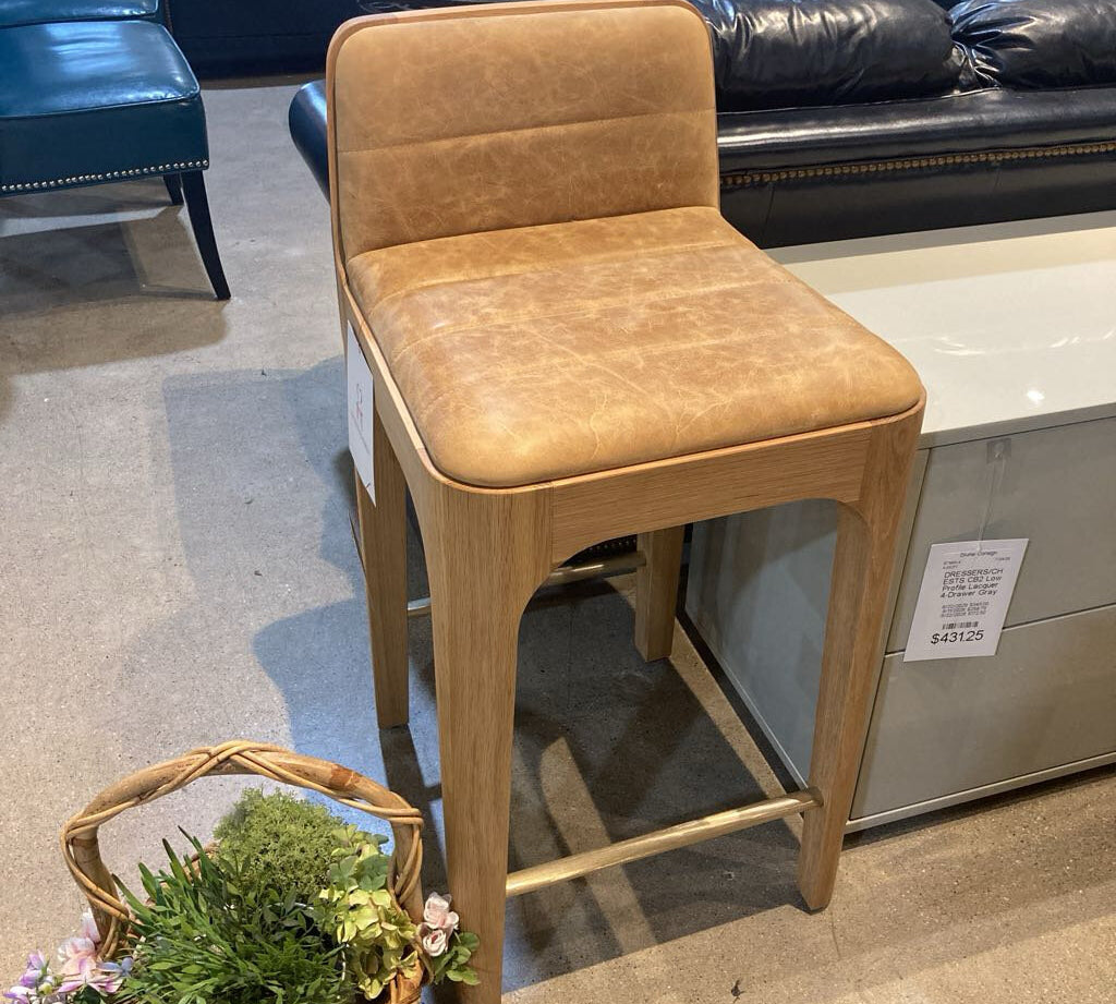 Denver Modern Canyon Counter BAR/COUNTER STOOL Sunflower/White Oak 17.5w20d34.5h