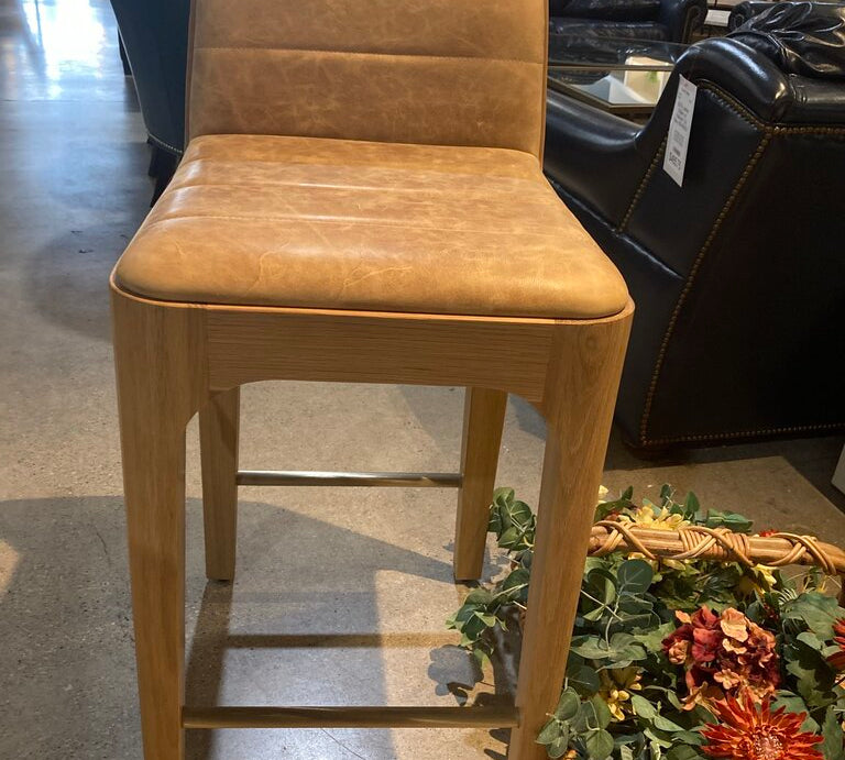 Denver Modern Canyon Counter BAR/COUNTER STOOL Sunflower/White Oak 17.5w20d34.5h