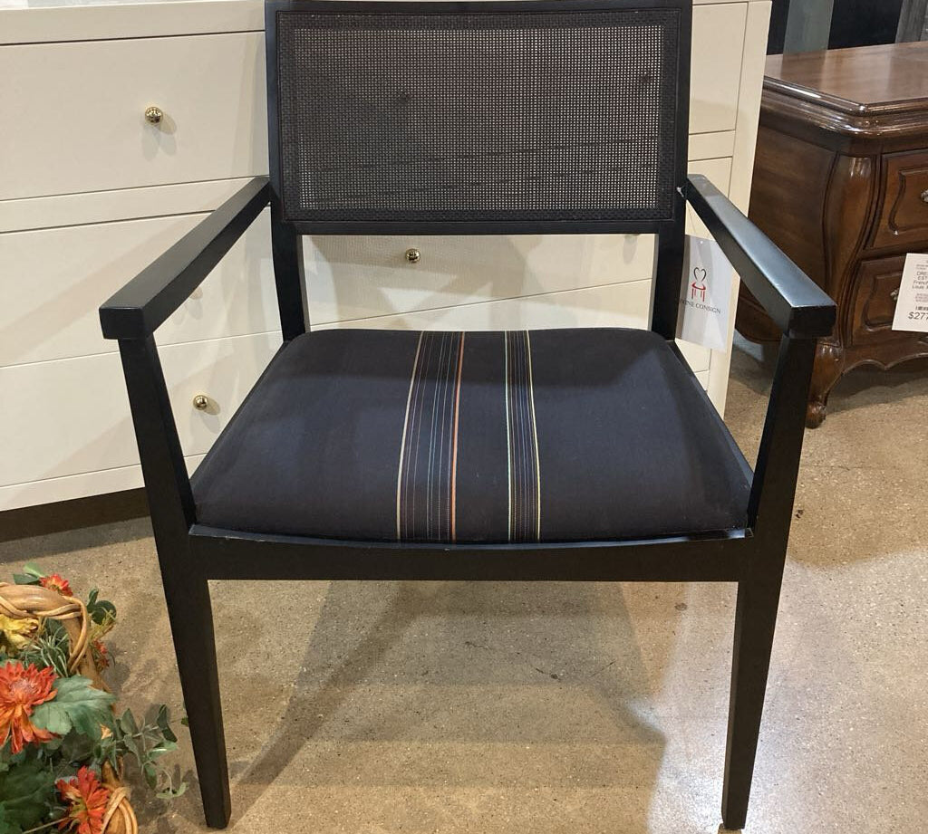 Carl Hansen & Son Modern Rattan Back Captain DINING CHAIRS Black 25w19d33h