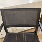 Carl Hansen & Son Modern Rattan Back Captain DINING CHAIRS Black 25w19d33h