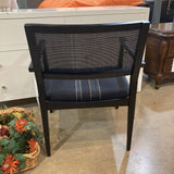 Carl Hansen & Son Modern Rattan Back Captain DINING CHAIRS Black 25w19d33h