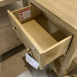 Celine 1-Drawer NIGHTSTAND Taupe/Gold 21w17d26.5h