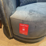 Coaster Brookside Velvet Curved LOVE SEAT Dark Gray 73w41d32h