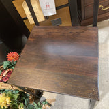 Cast Iron & Acacia Wood DINING CHAIRS 18w17.5d35h