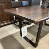 Cast Iron Base & Acacia Wood Top DINING TABLE 72w38d30h