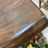 Cast Iron Base & Acacia Wood Top DINING TABLE 72w38d30h