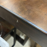 Cast Iron Base & Acacia Wood Top DINING TABLE 72w38d30h