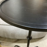 Aged Iron Martini Table SIDE TABLE 12d24h