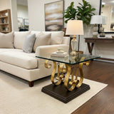 Glass Top Spanish Revival By Arturo Pani END/SIDE TABLE 28w22d19h