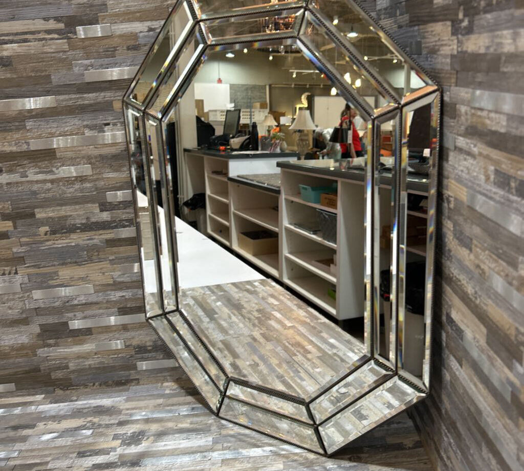 Small Hollywood Regency Octagonal Wall Mirror MIRRORS 18x24