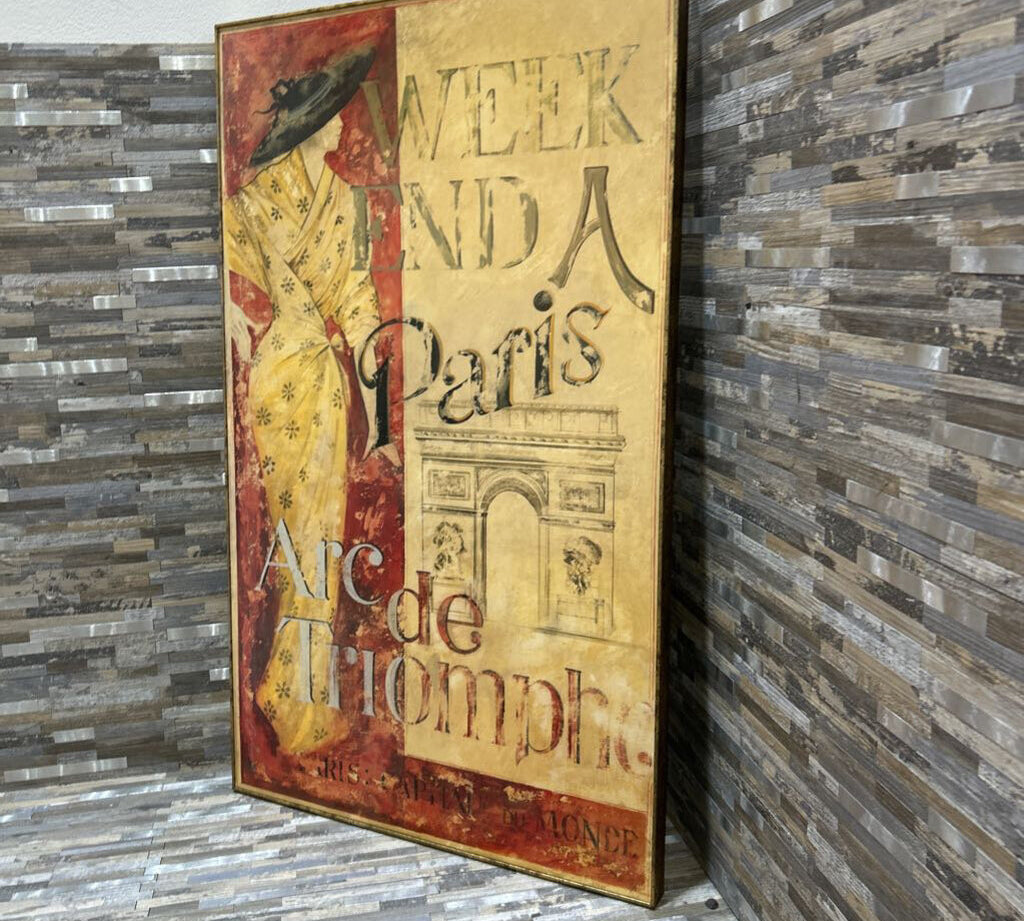 "Weekend In Paris: Arc De Triomphe" Framed Print ART WORK 21x36