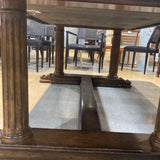 Ethan Allen Smithsonian Trestle Table w/ Two 20" Leaves DINING TABLE 82w48d30h