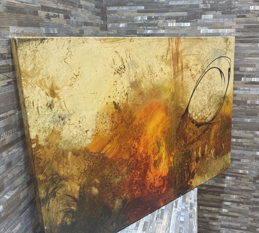 Abstract Expressionist Print On Canvas ART WORK 36x24