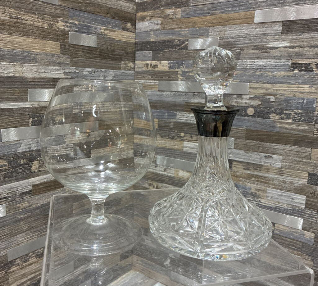 Crystal Decanter & Glass Set GIFT 5x7