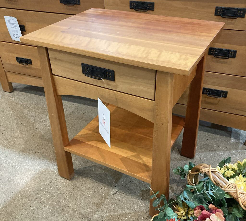 Amish Style 1 Drawer NIGHTSTAND 24w18d27h