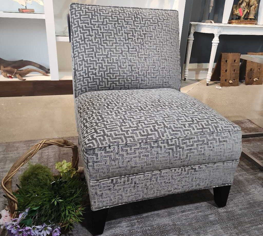 Mitchell Gold & Bob Williams Armless Patterned Performance Fabric LOUNGE CHAIRS 26w29d34h