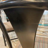 Flared Splat Back w/ Striped Cushion DINING CHAIRS 19w17d39h