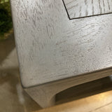 Artistica Appellation Wire Brushed Square END/SIDE TABLE Medium Gray 25w25d25h
