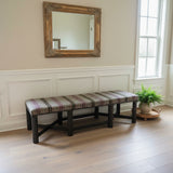 Wide Upholstered Bench w/ Nailhead Trim BENCH 73w22d18h