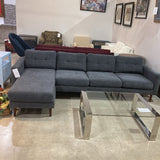 Burrow Nomad King Reversible Chaise SECTIONAL Heather Charcoal 111w61d33h