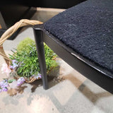 CB2 Nadia Black Cane DINING CHAIRS 18w20d32h