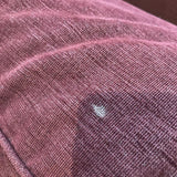 Down Filled Chenille LOVE SEAT Eggplant 72Wx38Dx33H
