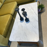 Walker Edison MCM Faux Marble Top COFFEE/COCKTAIL TABLE 44w22d18h